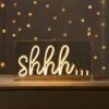 Neon Wand- Und Tischlampe Shhh