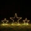 3er Set Osby LED Stern Stableuchten Weihnachtsdeko Außen -Geschäft Für Dekorative Beleuchtung PL23004EU 3er Set Osby LED Stern Stableuchten Weihnachtsdeko aussen