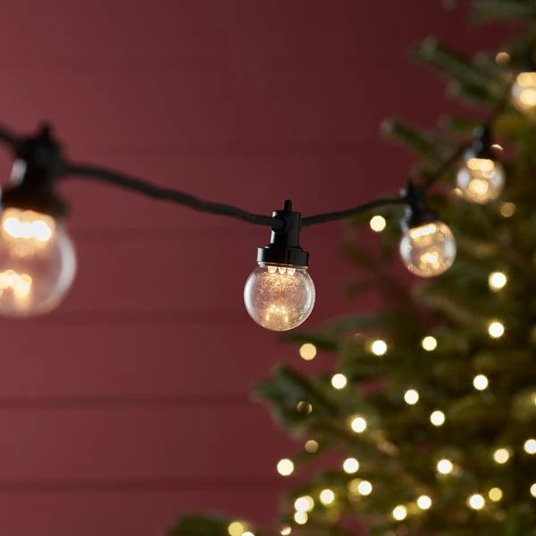 Pro Connect 25m 50er Party Lichterkette Warmweiß Transparente Birnen Koppelbar Schwarzes Kabel 3 Pro Connect 25m 50er Party Lichterkette Warmweiß Transparente Birnen Koppelbar Schwarzes Kabel