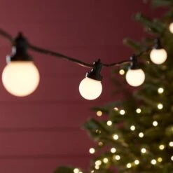 Pro Connect 5m 10er Party Lichterkette Warmweiß Koppelbar Schwarzes Kabel