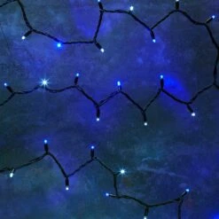 Pro Connect 105m 1050er LED Lichterkette Blau Weiß Koppelbar Schwarzes Kabel -Geschäft Für Dekorative Beleuchtung PR50BWB 50er LED Lichterkette blau weiss schwarzes Kabel koppelbar Pro Serie bbc25cea 6c94 4096 a2a1 b3049ffe7d10