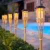 2er Set Bambus Tiki Solar Gartenfackeln 82cm -Geschäft Für Dekorative Beleuchtung SL14042 Large Bamboo Torches Garden Stakes Solar Lights P1 jpg