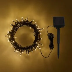 200er LED Solar Lichterkette Warmweiß