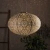 Tyvek Solar Lampion Silber -Geschäft Für Dekorative Beleuchtung SL22006 Tyvek Solar Lampion Silber Beleuchtet