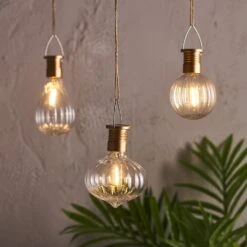 3er Set Solar Birnen Zum Aufhängen