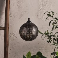 Marokkanische Solar Hängelampe Kugel 7 Marokkanische Solar Hängelampe Kugel -Geschäft Für Dekorative Beleuchtung SL22014 Marokkanische Solar Hangelampe Kugel bronze