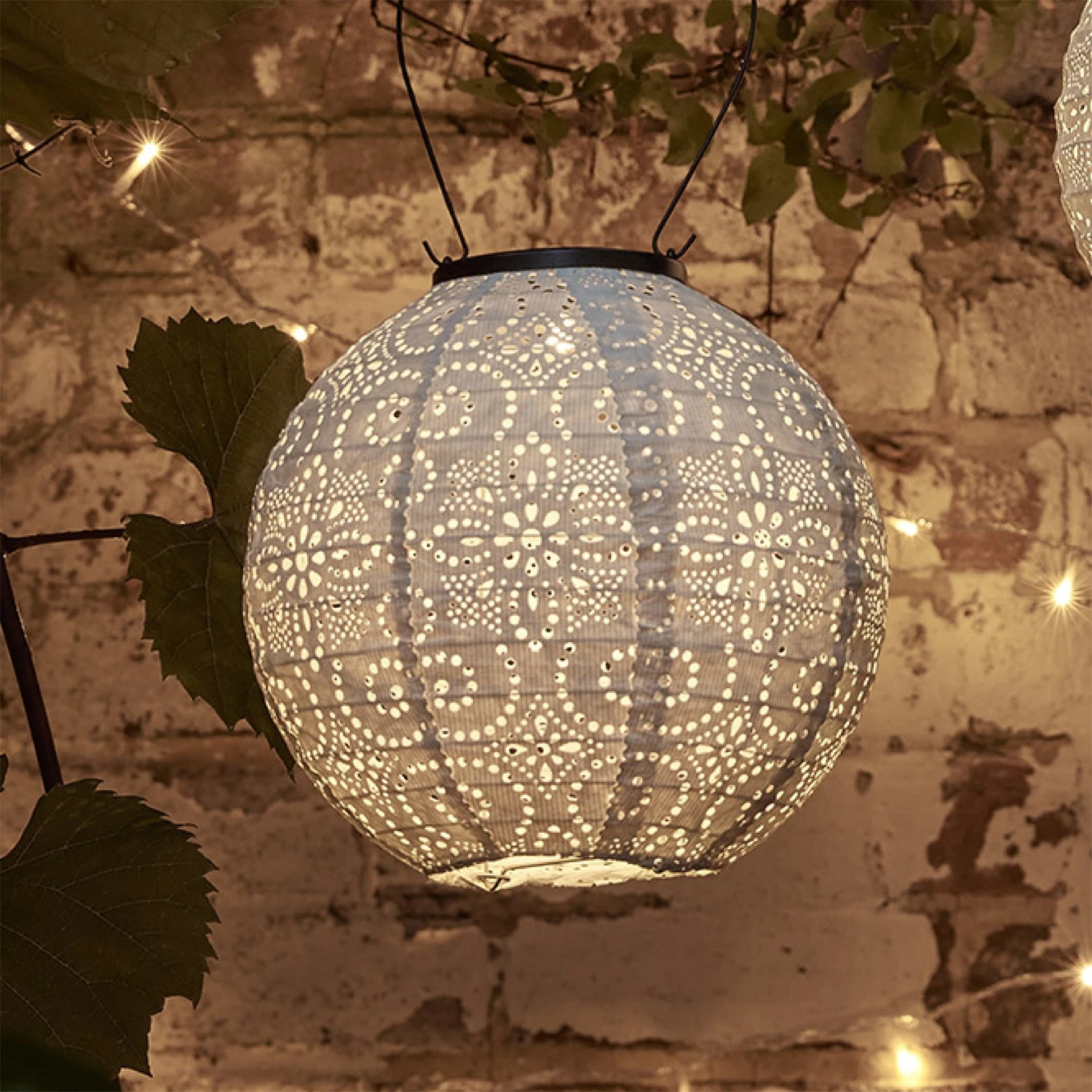 Tyvek Solar Lampion Weiß 3 Tyvek Solar Lampion Weiß
