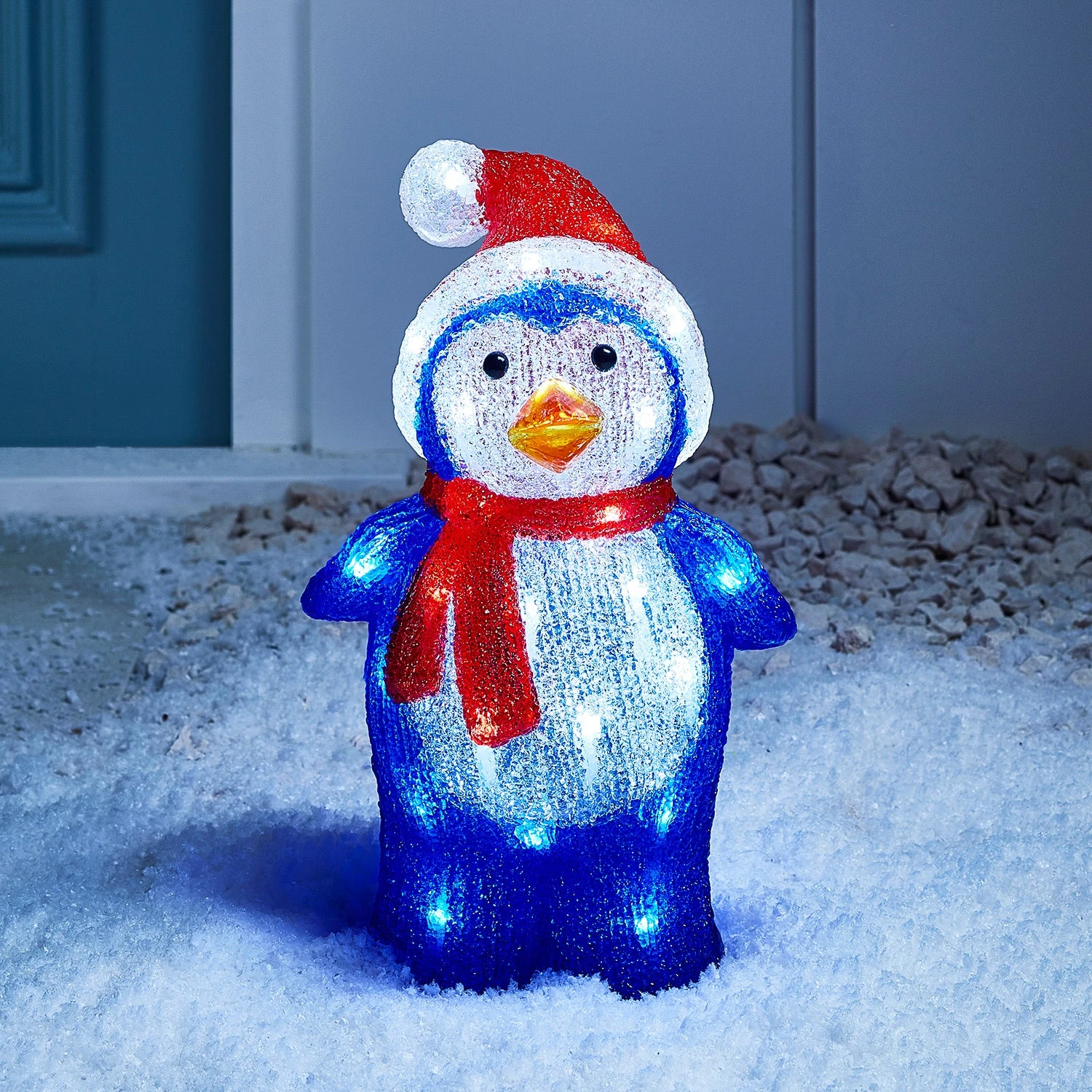 LED Acryl Pinguin Figur 34cm 3 LED Acryl Pinguin Figur 34cm